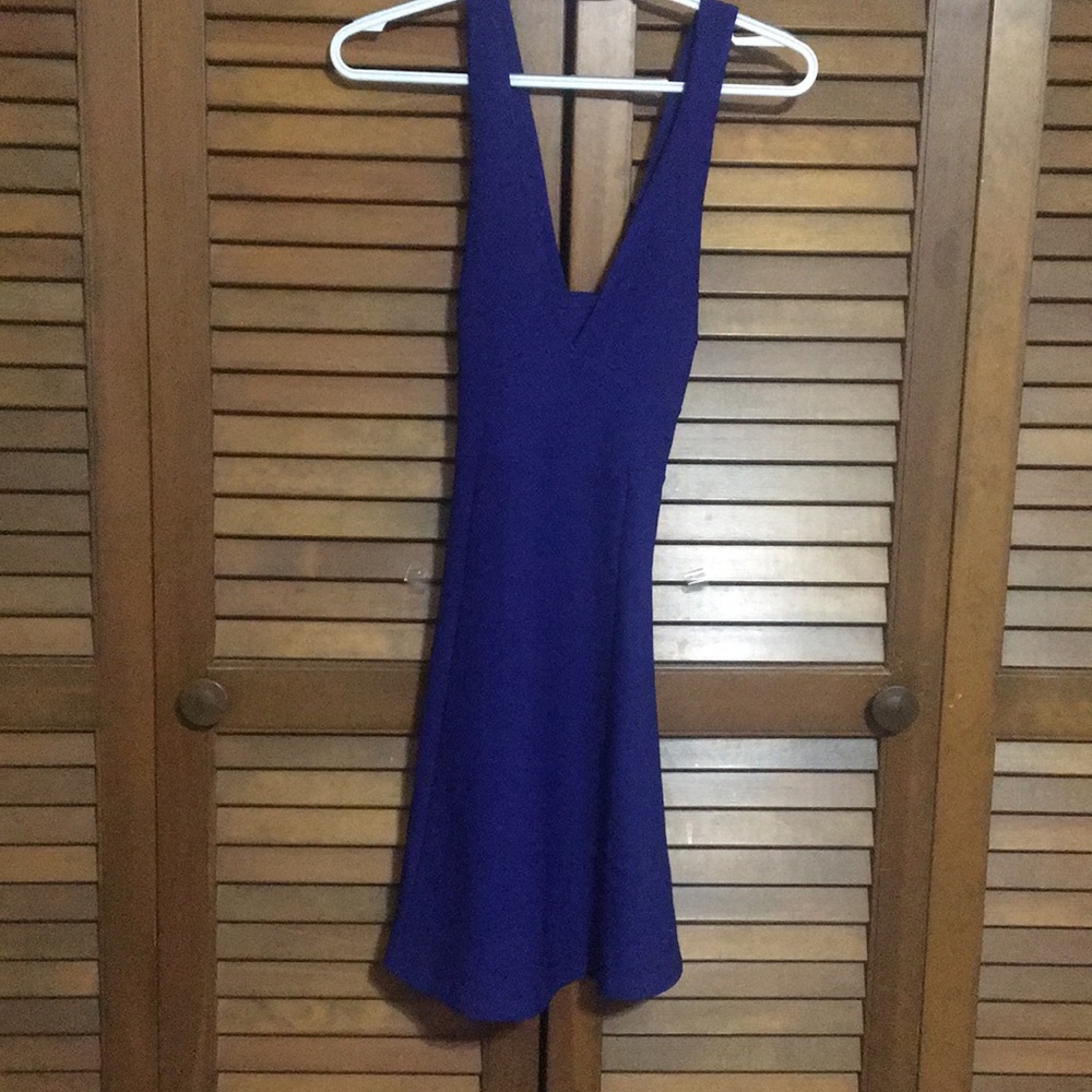Navy blue criss cross dress